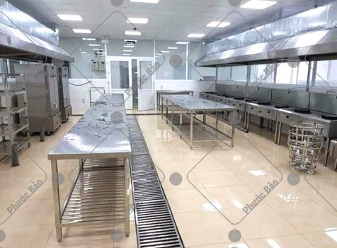 Hệ thống bếp nhà hàng inox